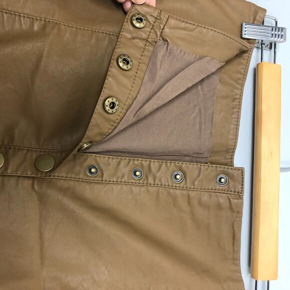 Free People Oh Snap Vegan Leather Button Front 6 - Picture 5 of 10